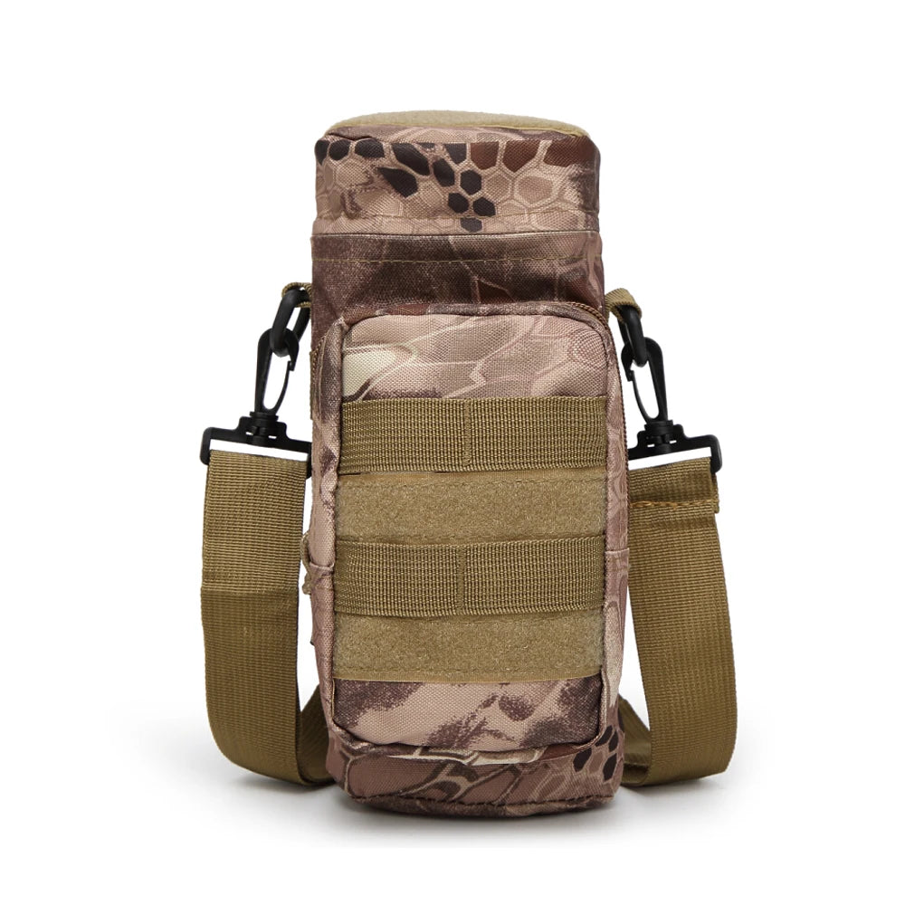 Outdoor Tactical Camouflage Waist Bag for Commuting & Recreational Water Bottle Hiking Mountain Travel Tool Water Bottle Sleeve