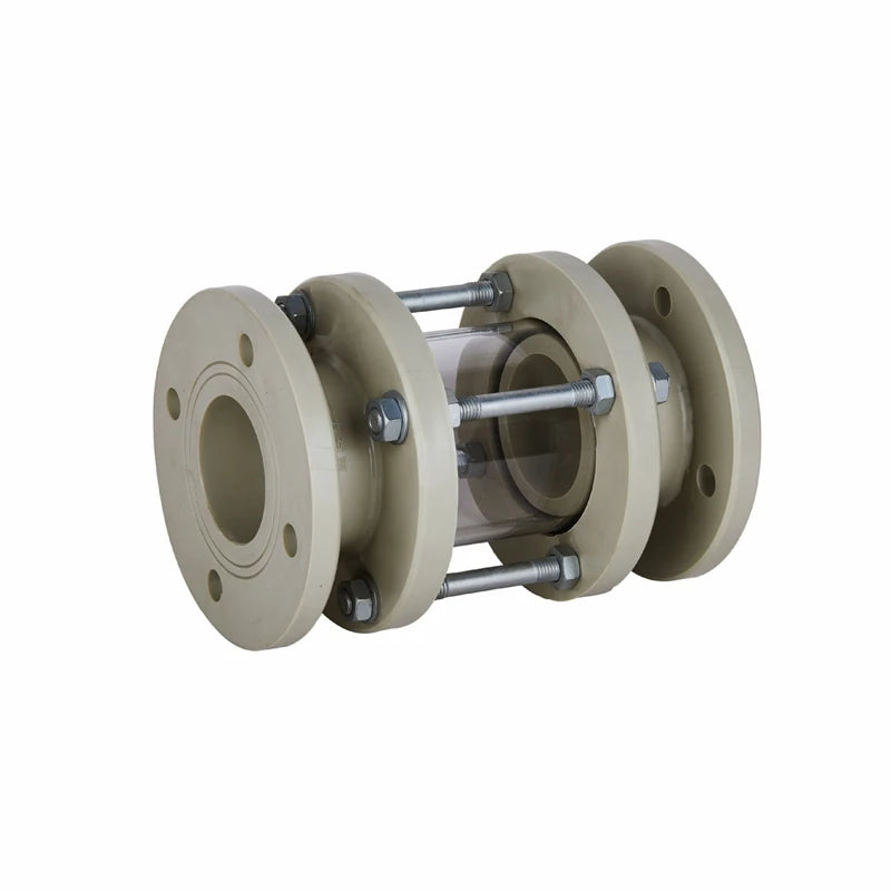 China High Quality 1inch to 3inch Plastic PVC Sight Glass DN25 to DN80 PPH Sight Glass Fittings
