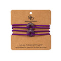Factory 2PCS Handmade Lucky Protection String Bracelet Jade Bead Ring Adjustable Rope Braided Couple Friendship Bracelets Set