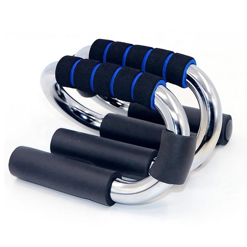 S Push up Stand Bar Push up Muscle Training Parallette Push up Stand Dip Station Bench Press Exercise Equipment for Home Use