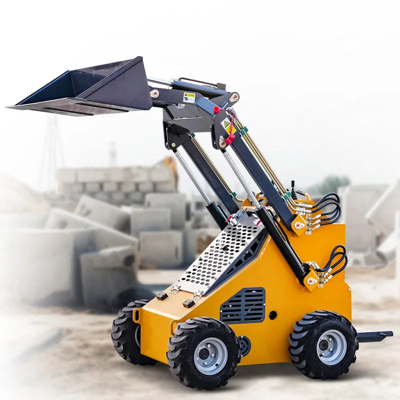 Euro 5 CE EPA China Manufacturer Small Mini Skid Steer Loader 500KG 1 Ton Mini Wheel Loader for Sale Skid Loaders Fast Delivery