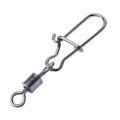 50pcs/bag High Strength Fishing Snap Swivels Ball Bearing Swivels Group Stainless Fishing Accessories