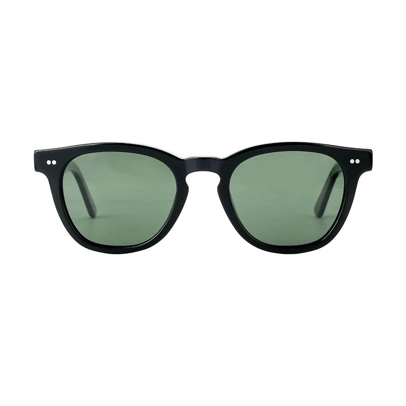 Retro UV400 Polarized Sunglasses Lightweight Acetate Frame Gray Transparent TAC Lenses Men's Women's Gafas De Sol Sun Glasses