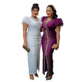 Best Selling Dashiki African Dress Mesh Gauze African Clothing Women Luxury Rhinestones African Woman Dress