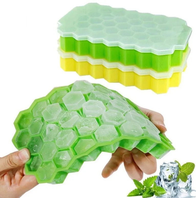 China Custom 3d Round Clear Silicone Ice Hockey Mold Diamond Silicone Ice Cube Tray With Lid