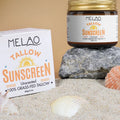 Custom Logo 100% Grass-Fed Tallow Sunscreen Against Sunburn Water-Resistant SPF 25 Mineral Private Label Cream with Zinc Oxide
