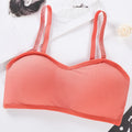 Quality Woman Workout Sports Bras Wireless and Wirefree One-Piece Seamless Breathable Strapless Design with Adjustable Straps