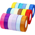 Wholesale High-end 2.5cm Polyester Ribbed Ribbon DIY  Polyester Gift Wrapping Clothing Hotel Wedding Bouquets Gift Box Decor