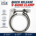 High Quality Stainless Steel 2.5''3.0'' 3.5''4.0'' Sleeve Connector Tube Quick Release V Band Clamp