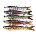 5PCS/Box Simulation Hard Bait Multi-section Lifelike Fishing Lure Bionic Hard Bait