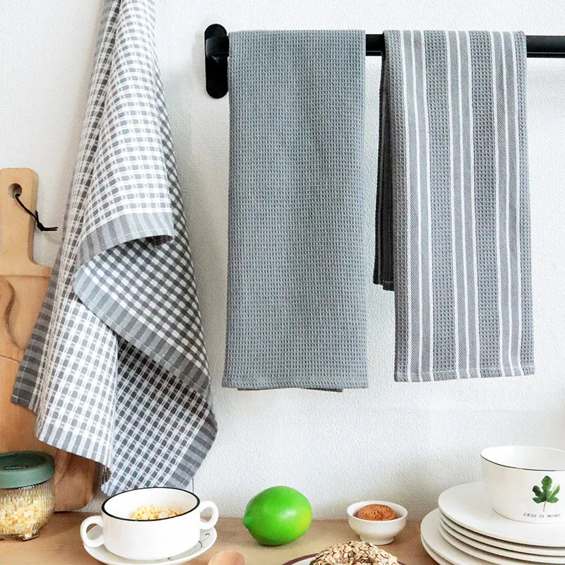 Wholesale 3 Pack Premium Large 100% Cotton Kitchen Towels 17.7x 25.6 Inch Absorbent Hand Dish Tea Towels Set for Home Use