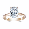 Messi  Jewelry MSR-664 Classic Solitaire Diamond Ring 18k Yellow Gold 1.4ct  Lab Grown Diamond Engagement Ring