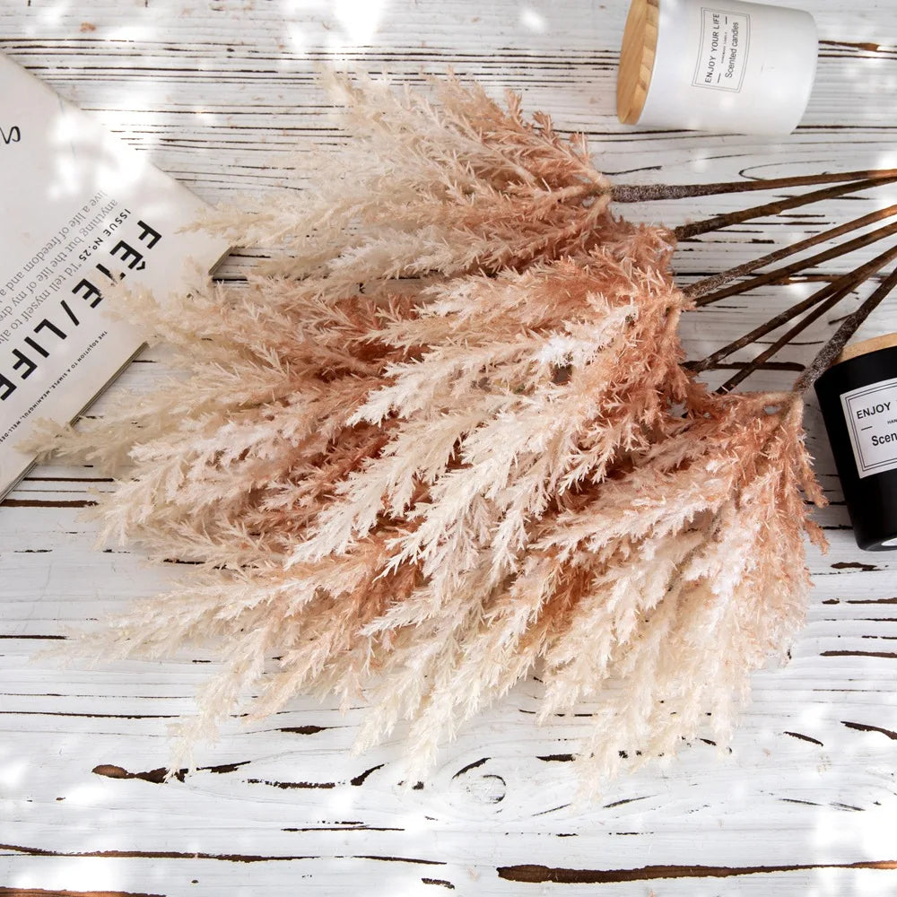 Wedding Bouquet Wholesale Artificial Flower Centerpiece Large Fluffy Big Faux Artifical Pampas Grass for Home Decor