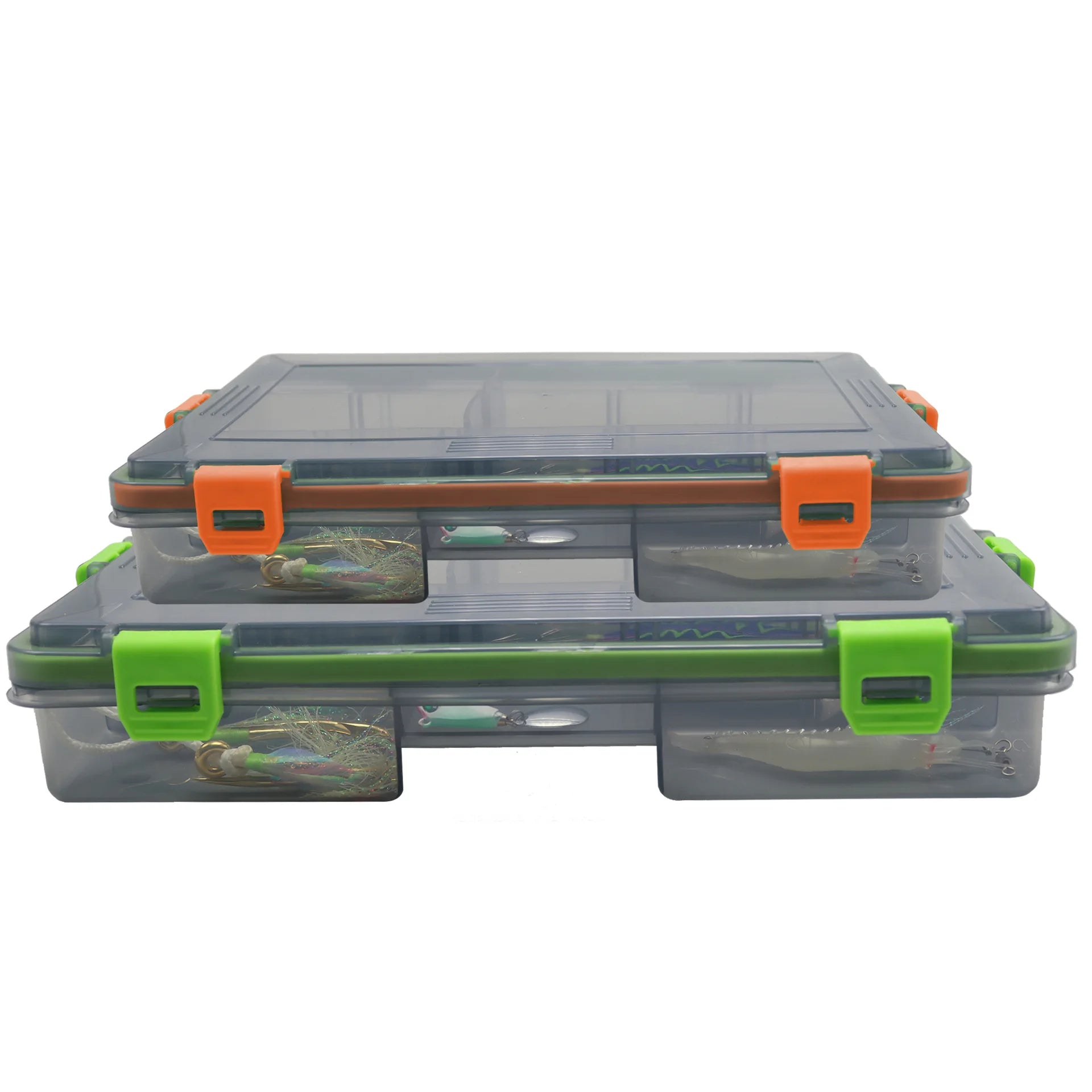 Multifunctional Fishing Tackle Box with Adjustable Dividers 2Colors Fishing Lure Box Tool Box for Freshwater Saltwater Fishing