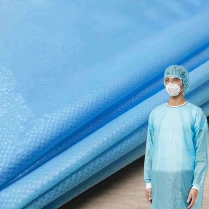 Eco-Friendly Waterproof Lightweight PP Spunbond SMS Non Woven Fabric for Surgical Gowns