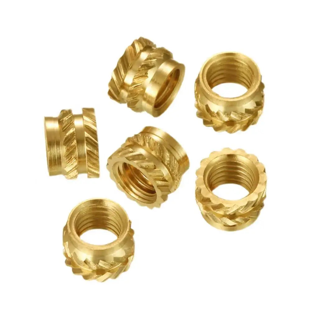 Customized Brass CNC Machined Thread Insert Parts for Mining Water Treatment Healthcare Applications ISO Standard Fully Threaded