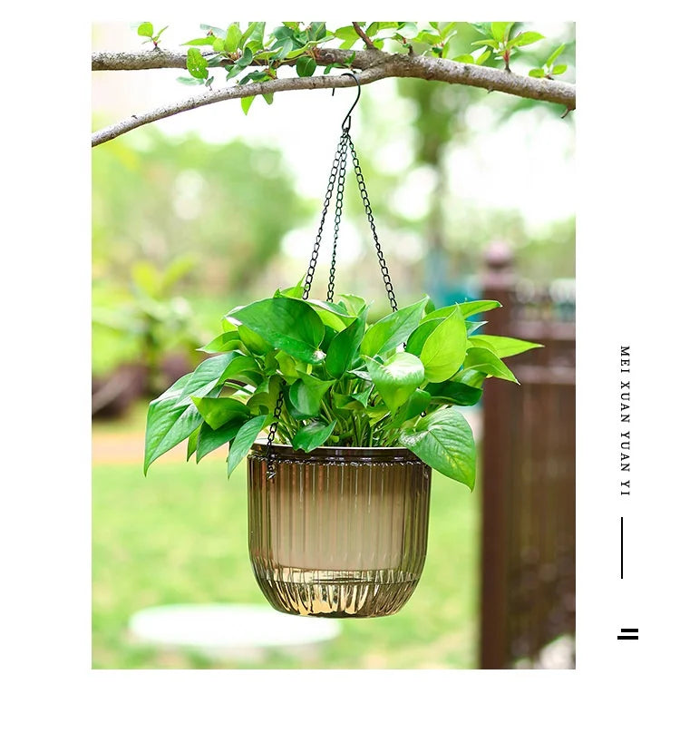 Factory Cheap Wholesale Garden Supplies Pots Planters Hanging Pot Plastic Hanging Basket