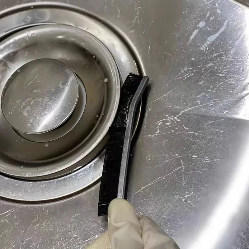 Household Kitchen & Bathroom Sink Faucet Gap Cleaning Brush Hard Plastic Handle for Bath Bathtub Dead Corner & Bottle Cleaning