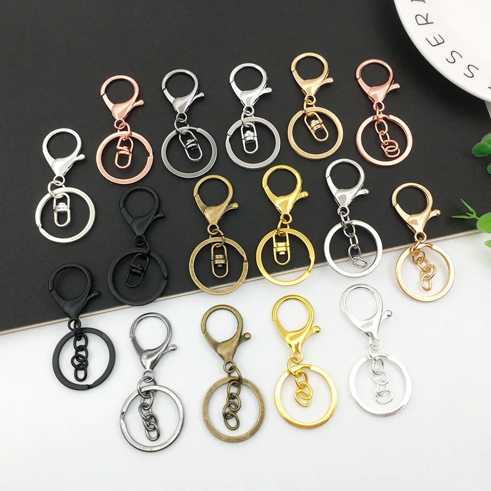 Key Ring  Popular Classic Black Color Plated Lobster Clasp Key Hook Chain  Keychain