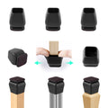 High Transparent Furniture Leg Caps Chair Leg Floor Protectors for Hardwood Made of Rubber with Felt Pad