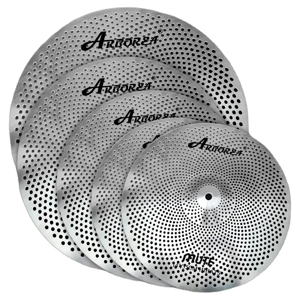 Arborea Alloy Mute Cymbal Set Musical Instruments Gallop on Low Volume for Drum Set