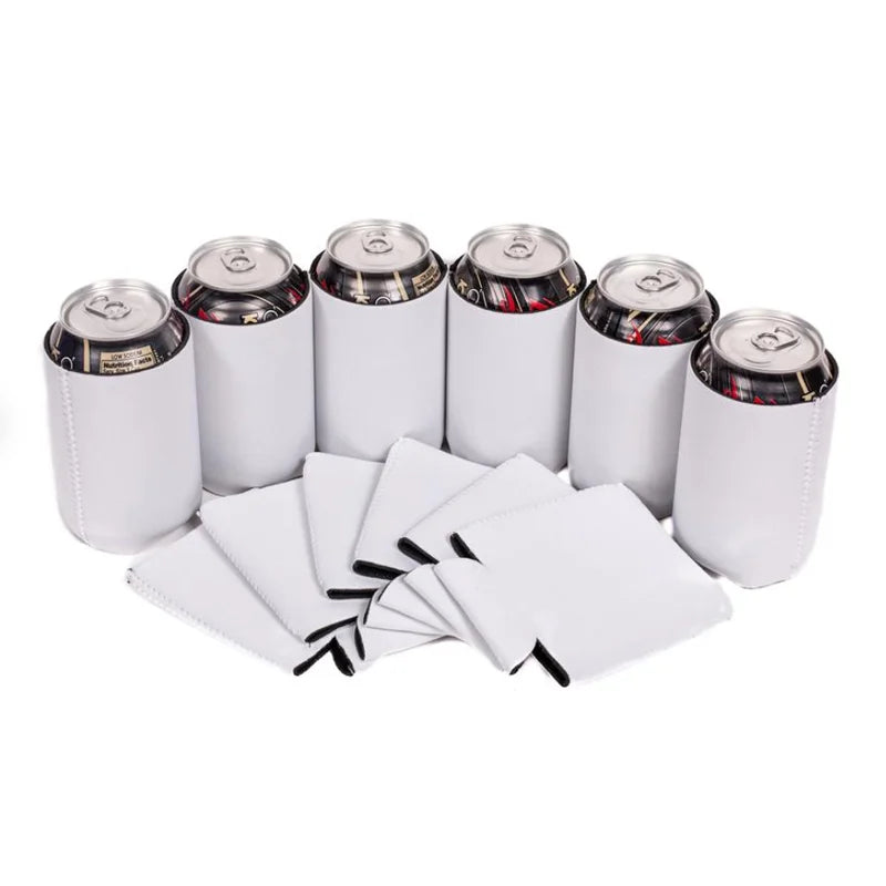 Qualisub Personalized Neoprene Can Cooler Sublimation Can Cooler Blank Heat Shield Cover for Water Cup