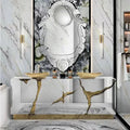 177x90x50cm Factory Saling Antique Golden Mirrored Cabinet Coffee Table Living Room Mirror Furniture