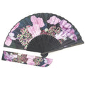 High Quality Custom Printing Mimi Hand Held Fan Paper Bamboo Handfan