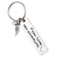 Simple Fashion Pearl Keychain Stainless Steel New Home Adventures Keychain