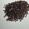 Wuzhou 1.5-3mm Round Shape Flatback Rose Cut Champagne Dark Coffee Cz Cubic Zirconia Alibaba Gemstone