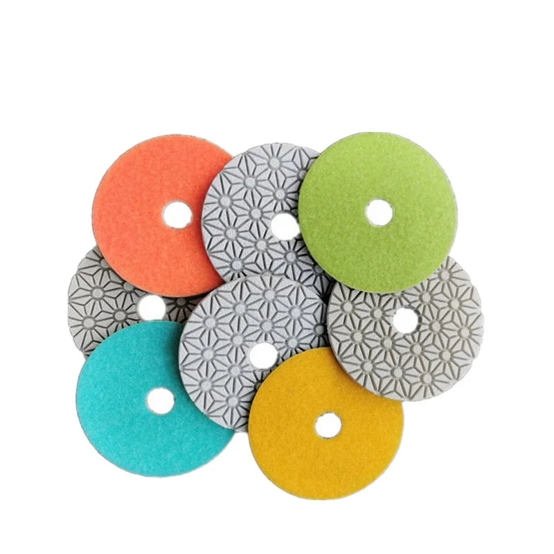 4 Pulgadas Grinding Pads 3m Finishing Abrasives Almohadilla De Pulido for Marmol Granito Cuarzo