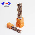 Carbide Indexable Cutters Flat 4 Flute D4 D5 D6 D8 Hrc55 Nano Bronze Coated Solid End Mill Fresa