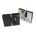 Shower Glass Door Hardware Heavy Duty Glass to Glass Hinge 180 Degree Brass Door Hinge for Bathroom