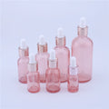 5ml 10ml 15ml 20ml 30ml 50ml 100ml Gold Rose pink Glass Essential Oil Dropper Bottle