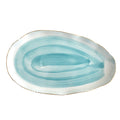 Ceramic Fish Plate Platter for Fruit Salad Pasta Microwave and Dishwasher Safe Decorative Serving Dish for Party