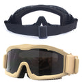 Sturdyarmor Tactical Goggles 3 PC Lenses Polarized Sunglasses-258g Lightweight for Tactical Training Outdoor