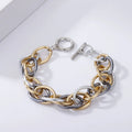 Hip Hop Ring Bracelet Girl Thick Chain Bracelet Bangle Jewelry Accessory MegaBDM