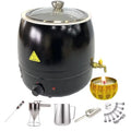 Black Stainless Steel Electric Candle Wax Melter Melting Machine Candle Body Maker Wax Melter
