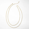 YF3485 Fashion 1.2 Meters Waterproof Tarnish Free 18K Gold Plated Stainless Steel Snake Chain Stacking Necklace for Women