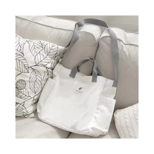Wholesale Summer Recycled Plain Canvas Girl Sublimation Blank Tote Bag Shopping Bags with Zipper
