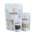 Customized Printing Resealable Kraft Paper Stand up Pouch Plastic Zipper Bag Ziplock Packaging Bag With Window for Snack Spice