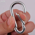 Baichao 8# Gourd-shape Snap Carabiner Hooks Galvanized Iron Plain Finish 60.2g MOQ 2pcs for Mining Custom Logo Available