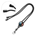 Lebei Custom Satin Nylon Phone Lanyard with Round Neck Strap Gravure and Silk Screen Printing for Logo