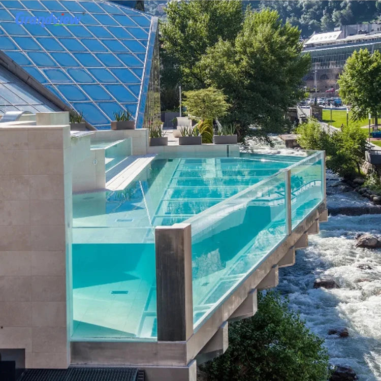 Outdoor Swimming Pool Thick Acrylic Transparent Sheet Acrylic Swimming Pool Custom Size Pool