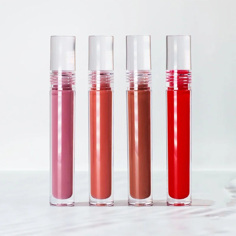 Wholesale Clear Moist Creamy Transparent Glossy High Pigment Long Lasting Waterproof Mineral Sunscreen Private Label Custom Lip