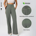 SHINBENE 31" Women's Modal Ribbed High Waist Loose Autumn Joggers Casual Straight Leg Breathable Quick Dry Athletic Pants