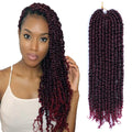 Pre Twisted Water Wave Wrochet Hair Passion Twist Braiding Hair Extensions Pre-twisted 18 Inch Passion Twist Braiding Hair