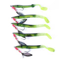Hengjia Spinner Spoon Fishing Lure 8G Metal Bait Soft Shrimp Bait with Spoon