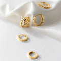 Fashion Hot Selling 925 Sterling Silver Simple Punk Plain Geometry Hoop Earrings for Women Jewelry