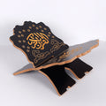 Pafu Muslim Eid Ramadan Islam Religion Gift Wooden Book Stand Vintage Holy Book Stand Holder Muslim Prayer Book Display Rack